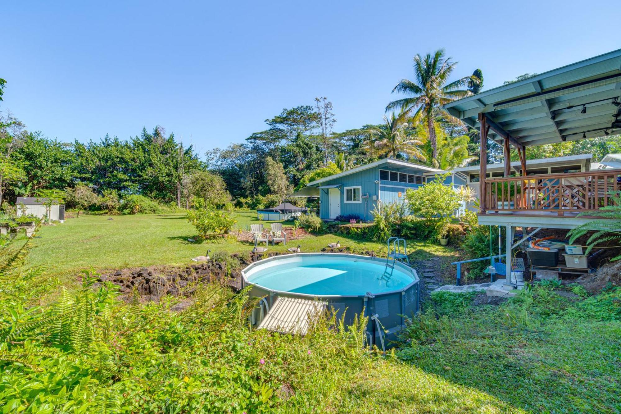 Keaau Apartment On Beautiful Acre With Pool And Deck! Exteriör bild